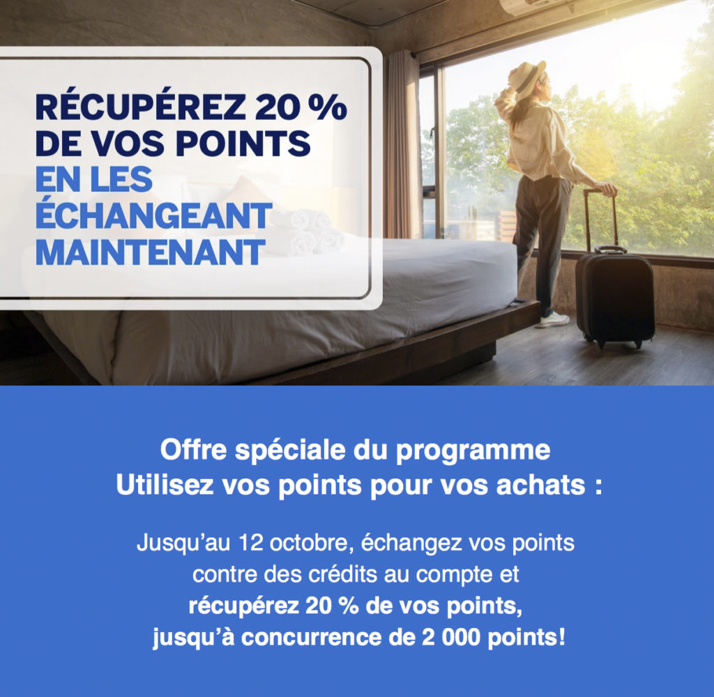 Offre Amex Récupérer vos points