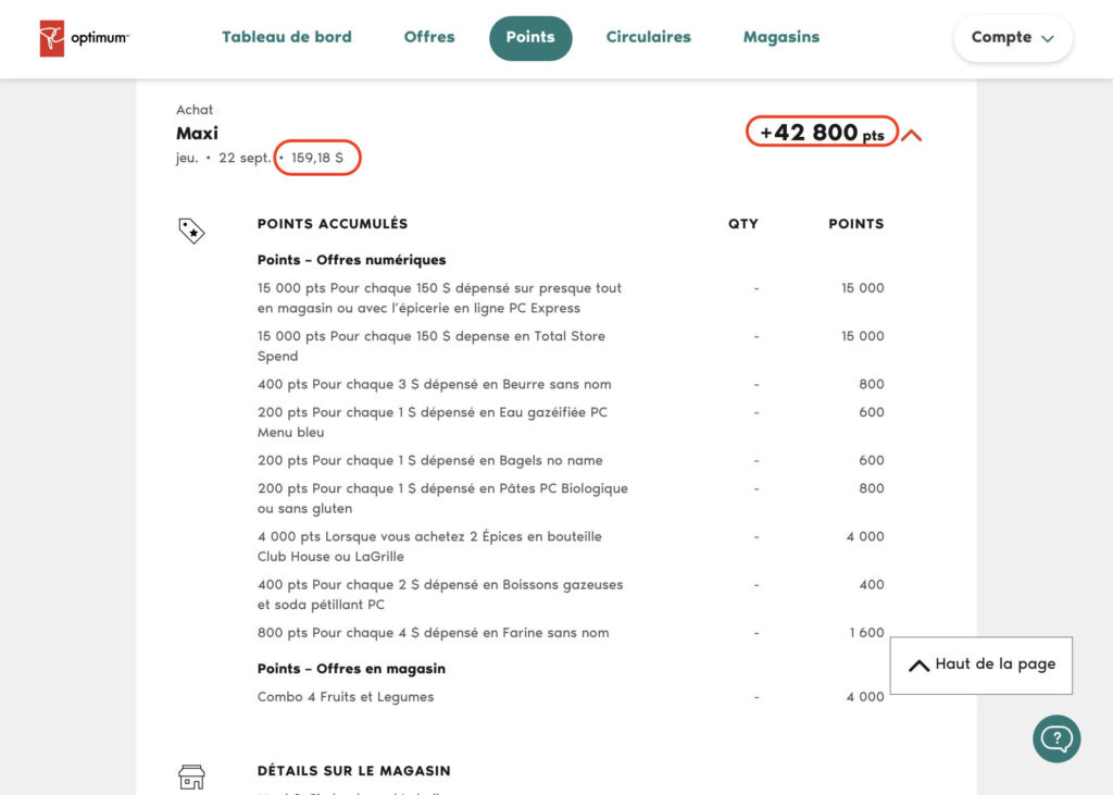 Pc Optimum Transaction