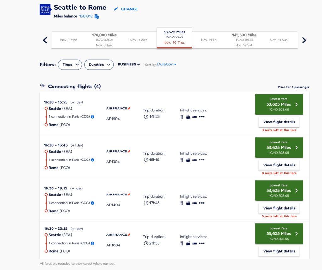 Air France Result Roundtrip En
