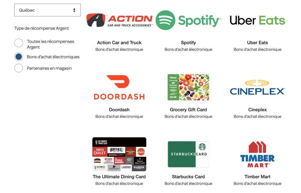 Bons Achats Air Miles Argent