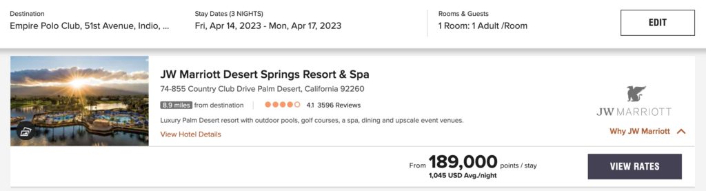 Jw Marriott Coachella Festival