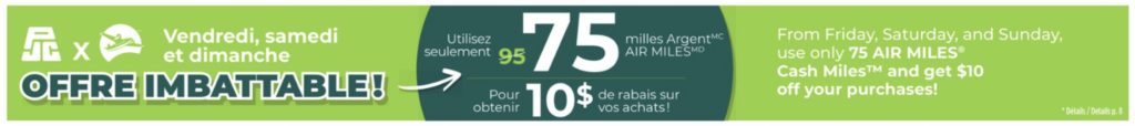 Offre Air Miles Jean Coutu Rabais