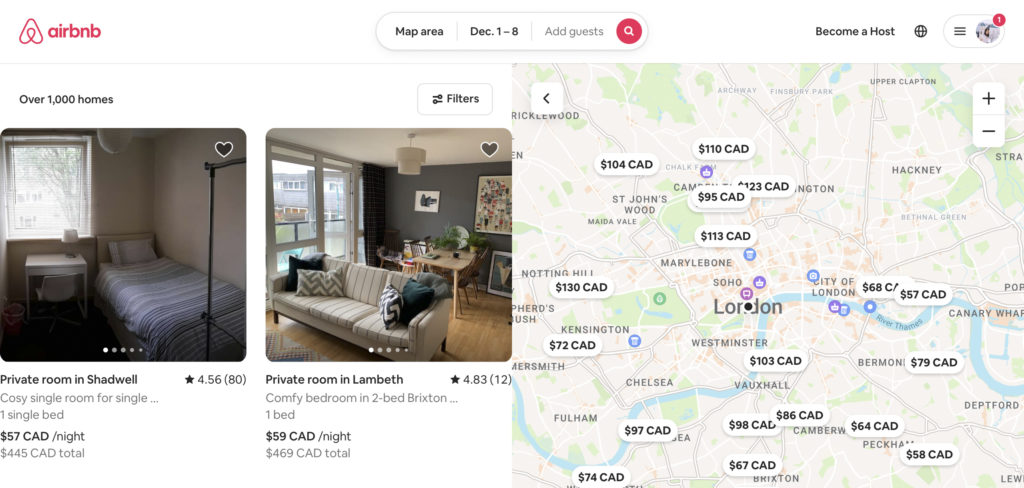 Airbnb London