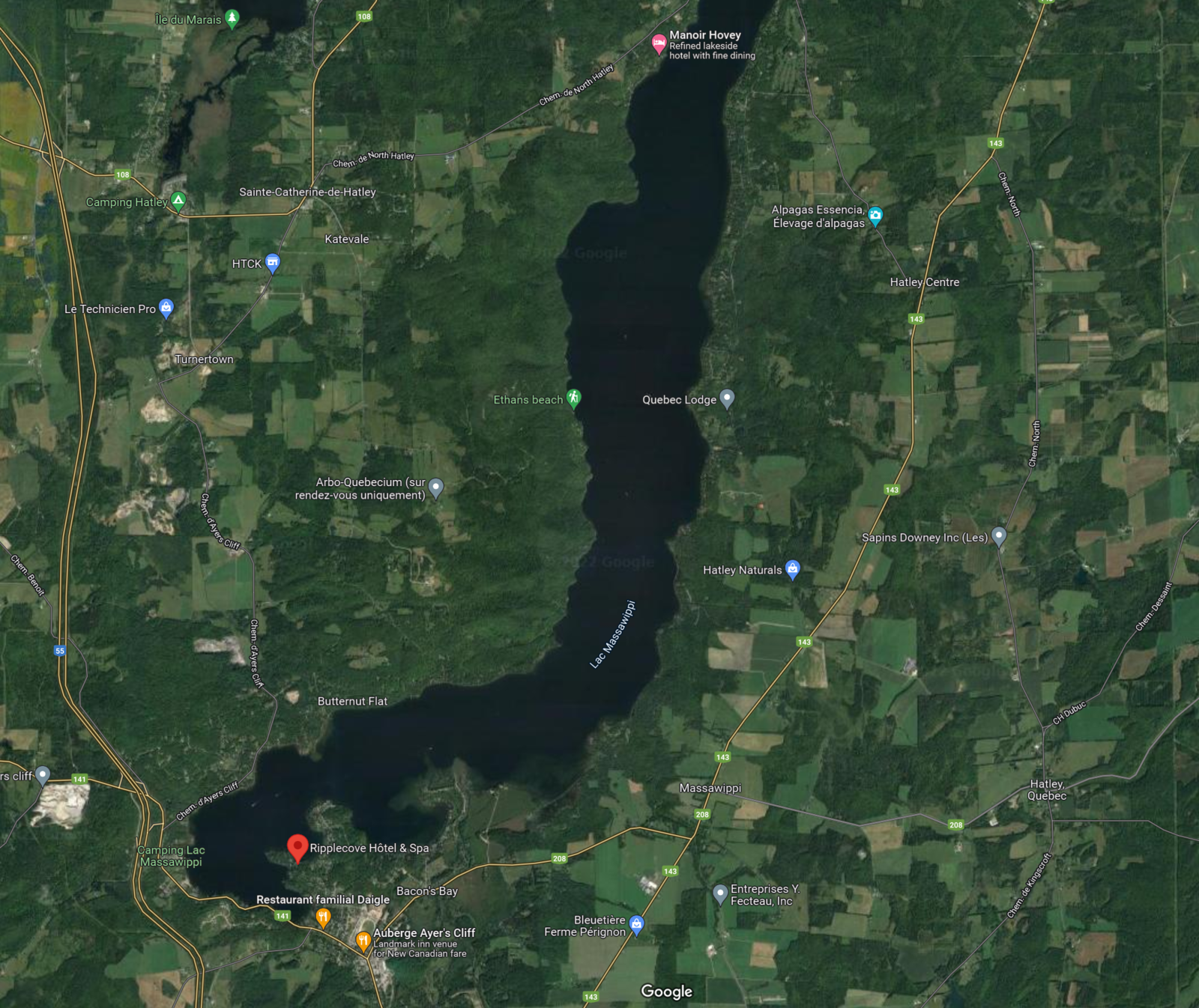 Ripplecove Hotel - Location