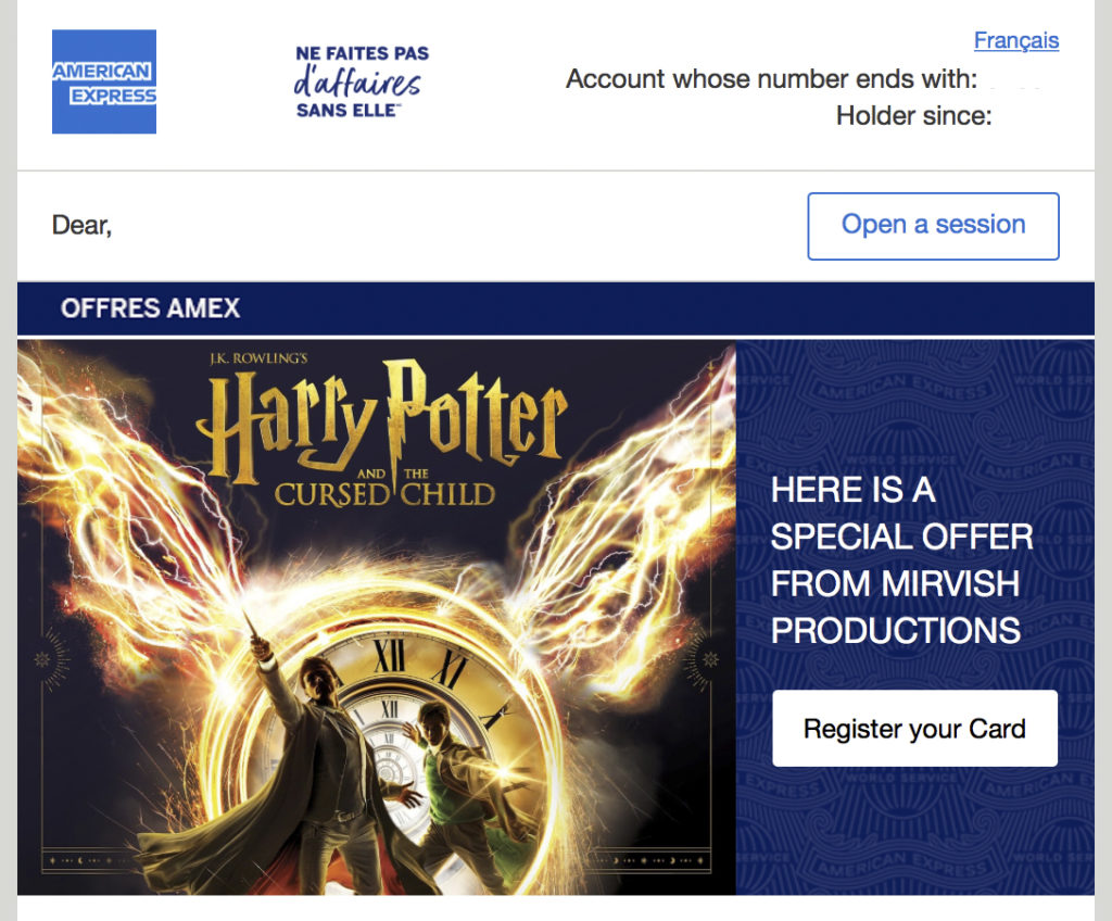 Mirvish Amex Offer En 1