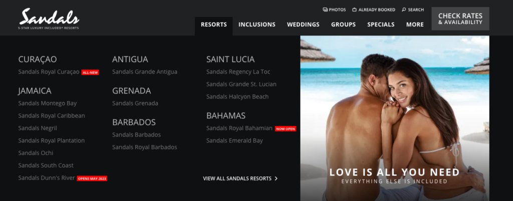 Sandals Beaches resort 2