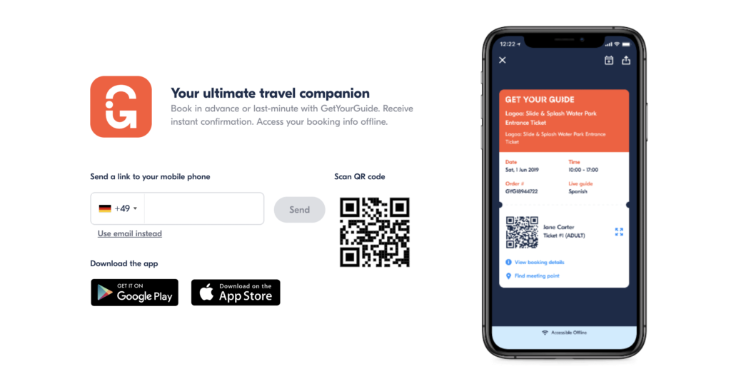 GetYourGuide app