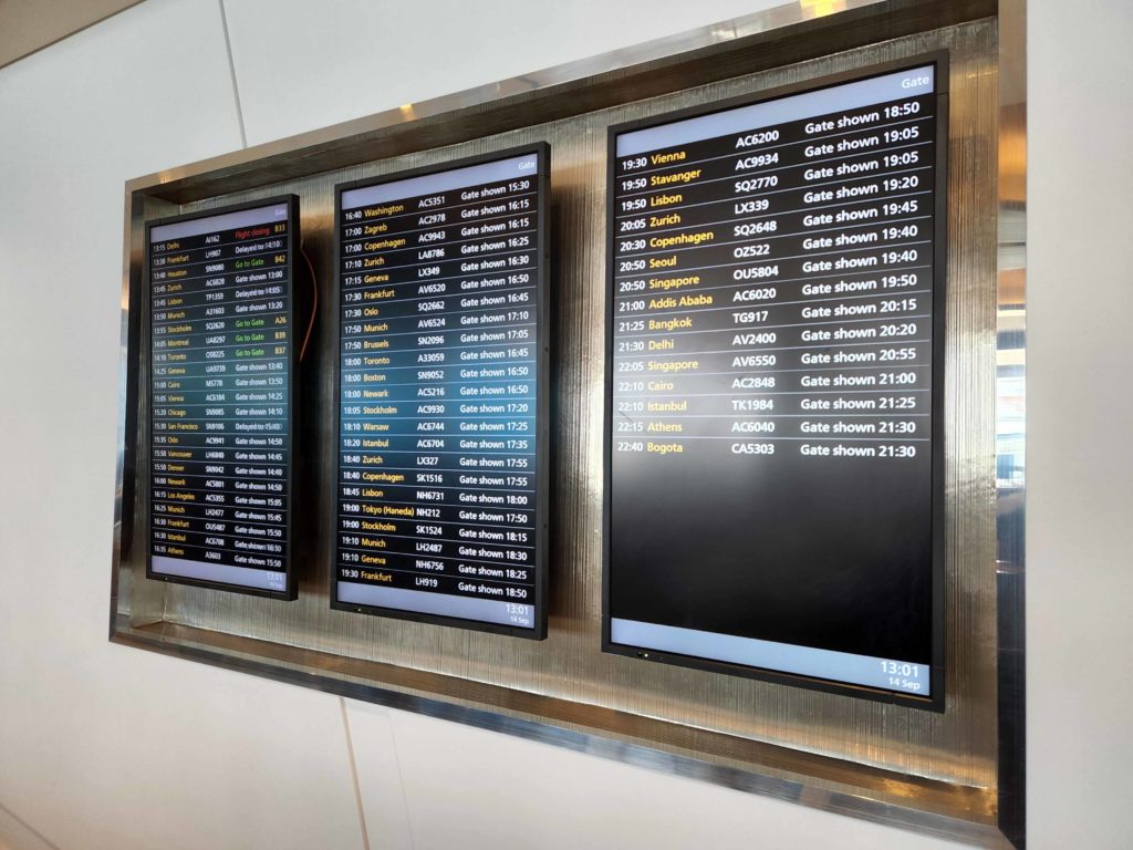 United Polaris Heathrow T2B Flight Info