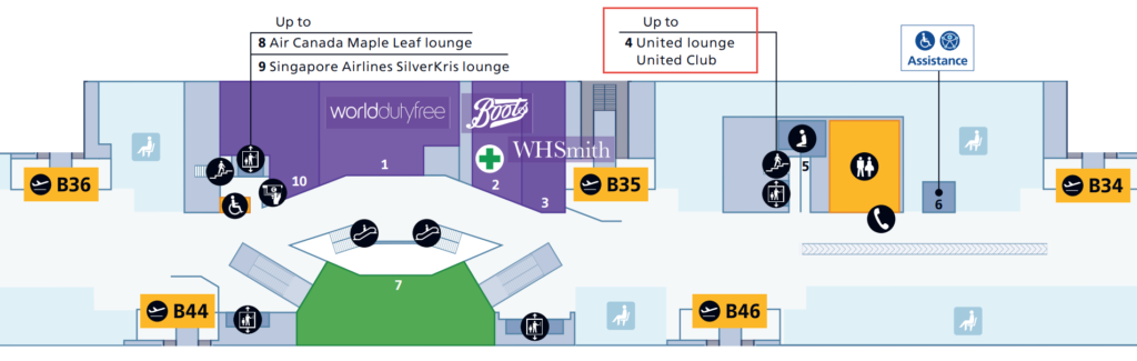 United Polaris Heathrow T2B Location -1-