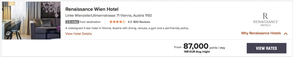 5 nights in Vienna Marriott Bonvoy