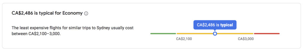 Australia Google Flights