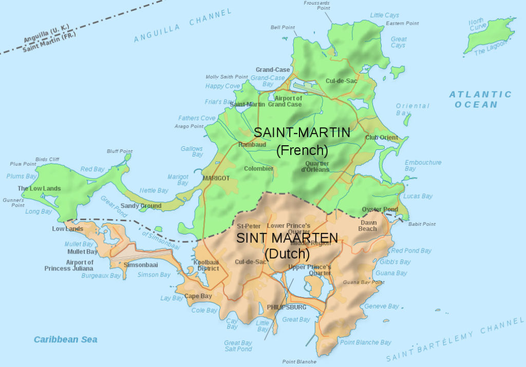 Carte de Saint-Martin