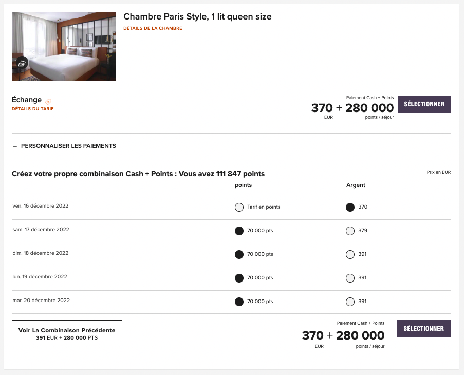 Cinq Nuits Cash Points Moxy Bastille