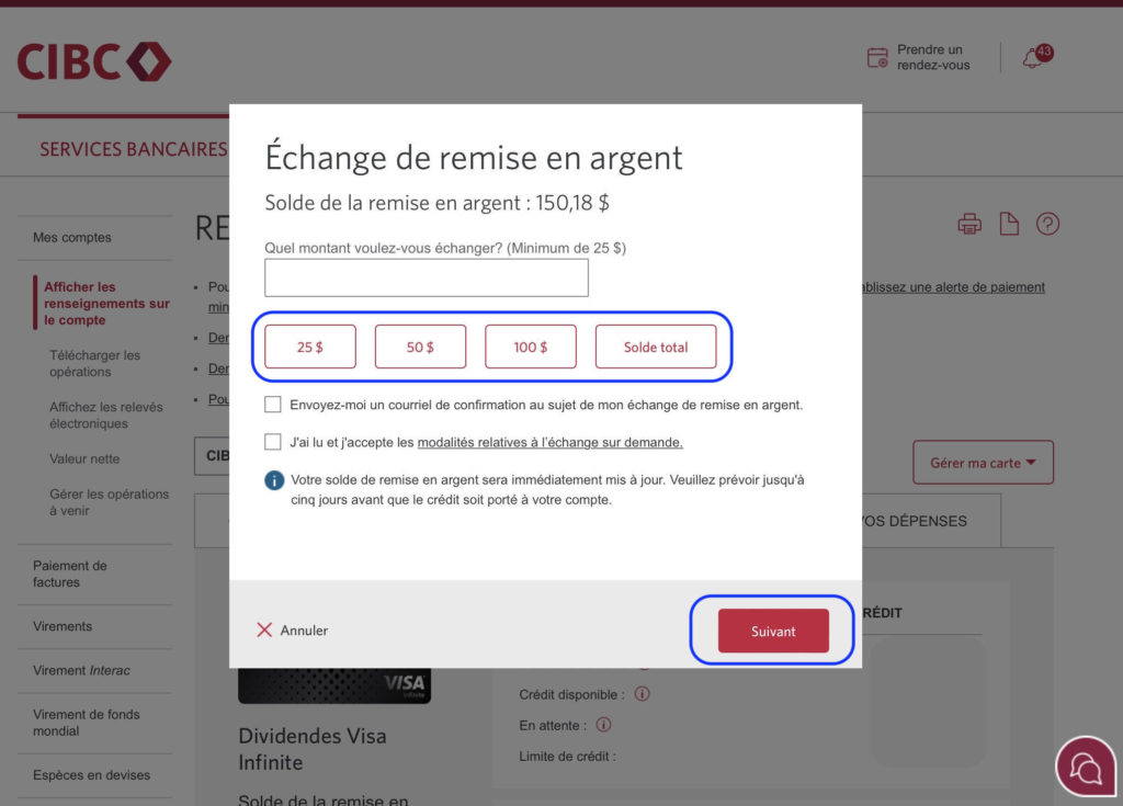 Comment Remise En Argent Visa Dividendes