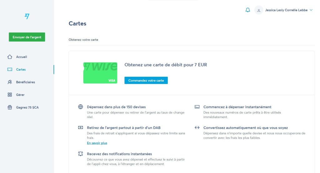 Demande Carte Wise 1