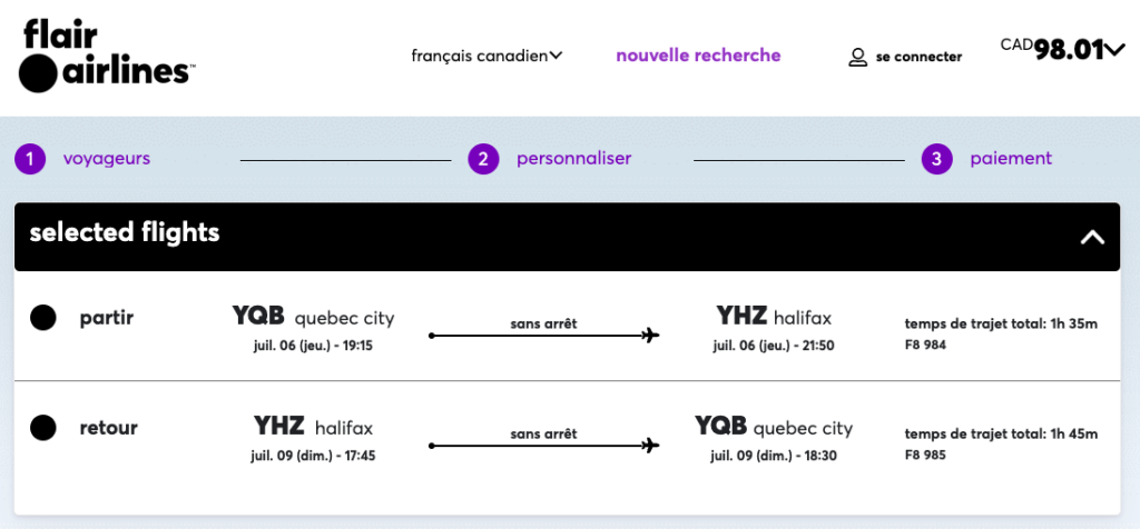Flair Airlines Halifax