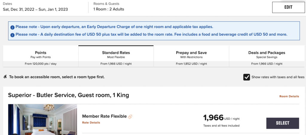 St Regis NYC jour de l-an