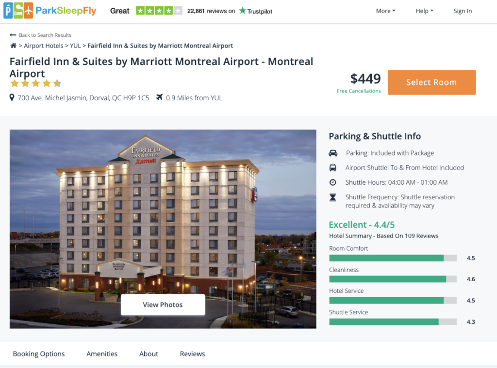 Park Sleep Fly infos