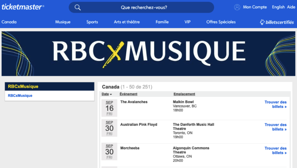 Rbc X Musique Filtres