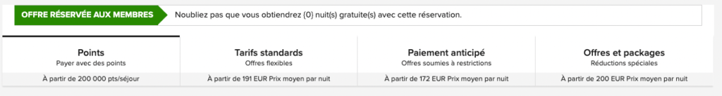 Tarifs Membre Marriott Bonvoy