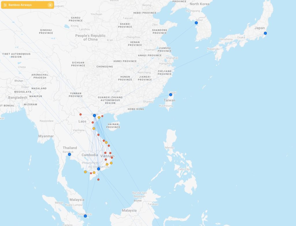 bamboo airways reseau asie
