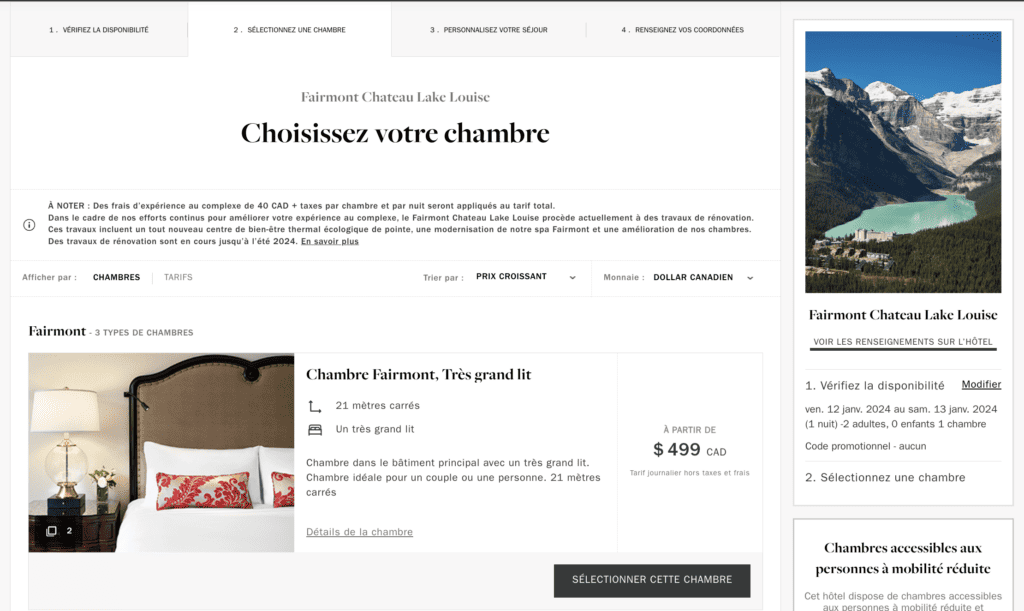 fairmont lake louise fr