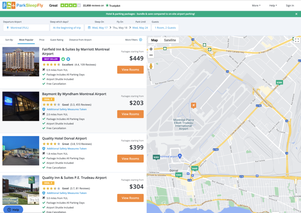 outil recherche park sleep fly