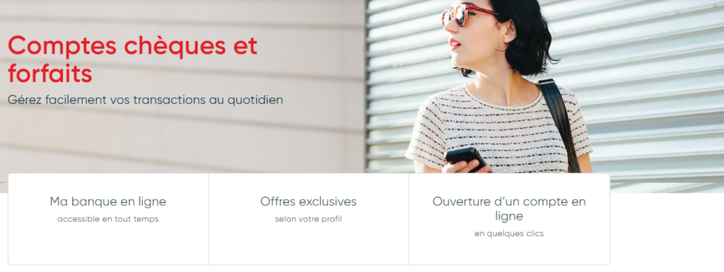 Comptes chèques avec la Banque Nationale