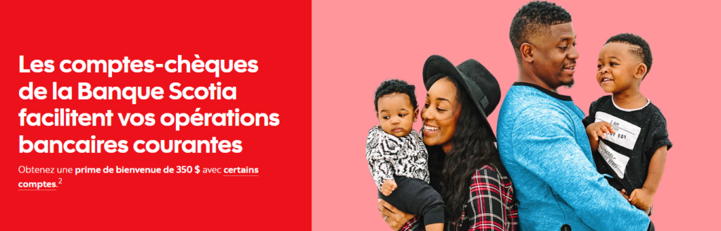 Comptes chèques de la Banque Scotia