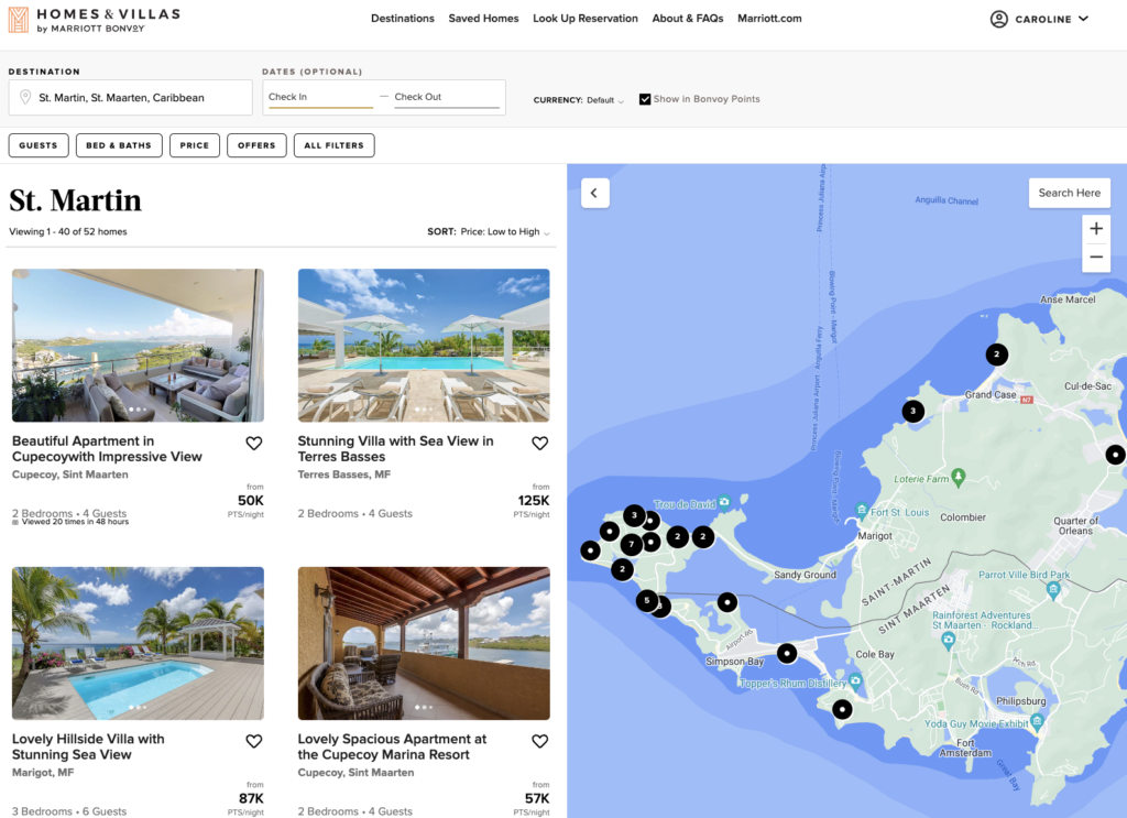Marriott Bonvoy homes and villas Saint Martin
