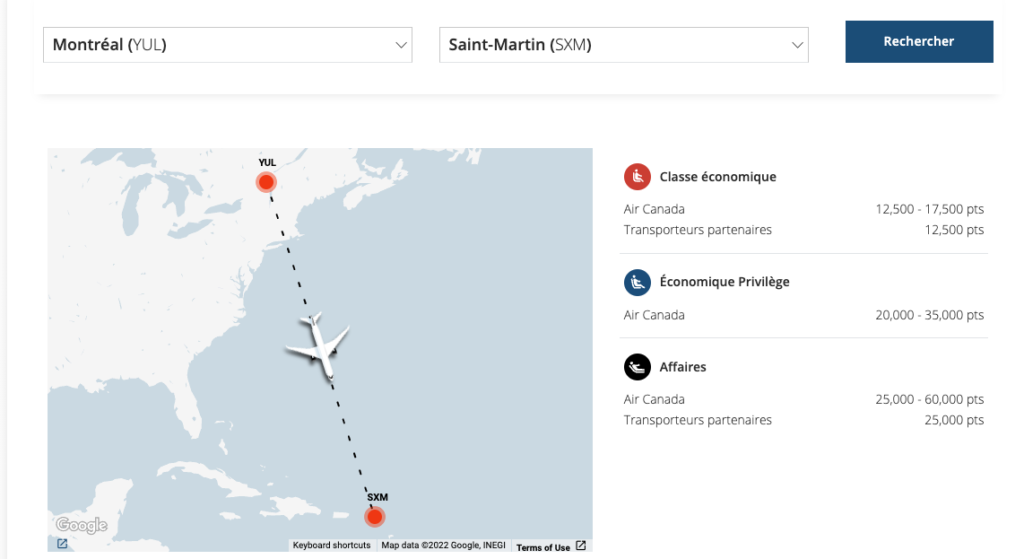 Predicteur de points Aéroplan
