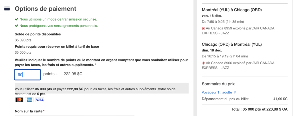 RBC Options de paiement