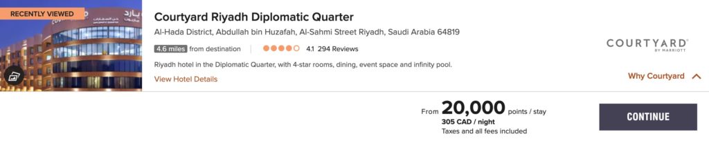 courtyard riyadh diplomatic quarter tarif