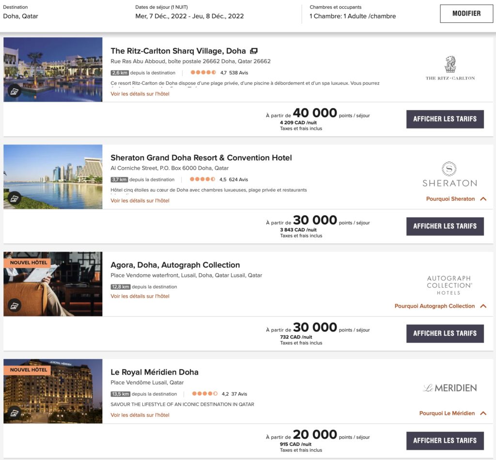 hotels qatar coupe du monde