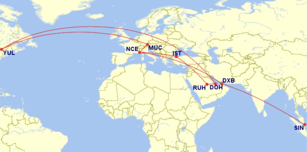 itineraire doha arabie saoudite