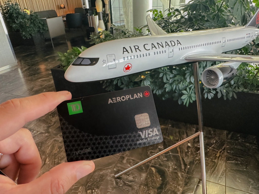Carte visa infinite privilege td aeroplan salon ac avion