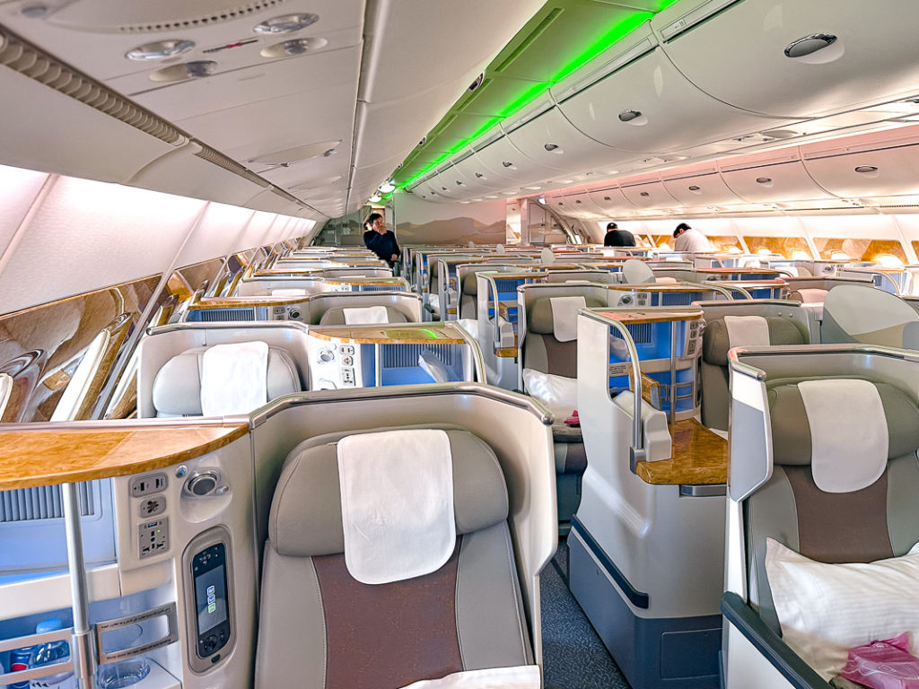 Emirates A380 - Classe Affaires