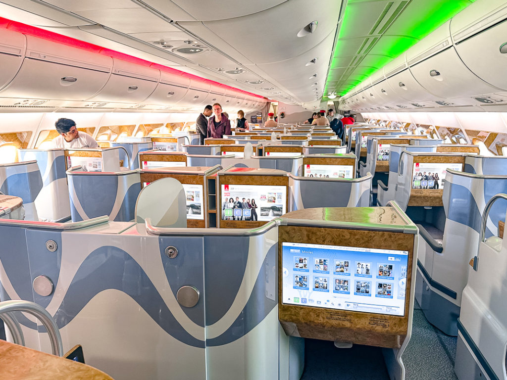 Emirates A380 - Classe Affaires
