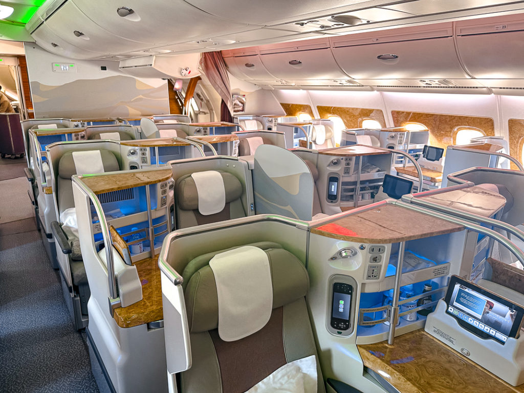 Emirates A380 - Classe Affaires