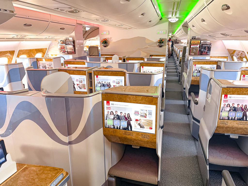 Emirates A380 - Classe Affaires