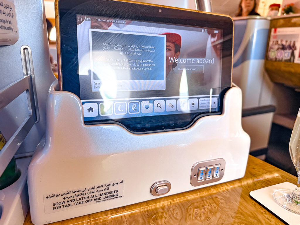 Emirates A380 - Classe Affaires