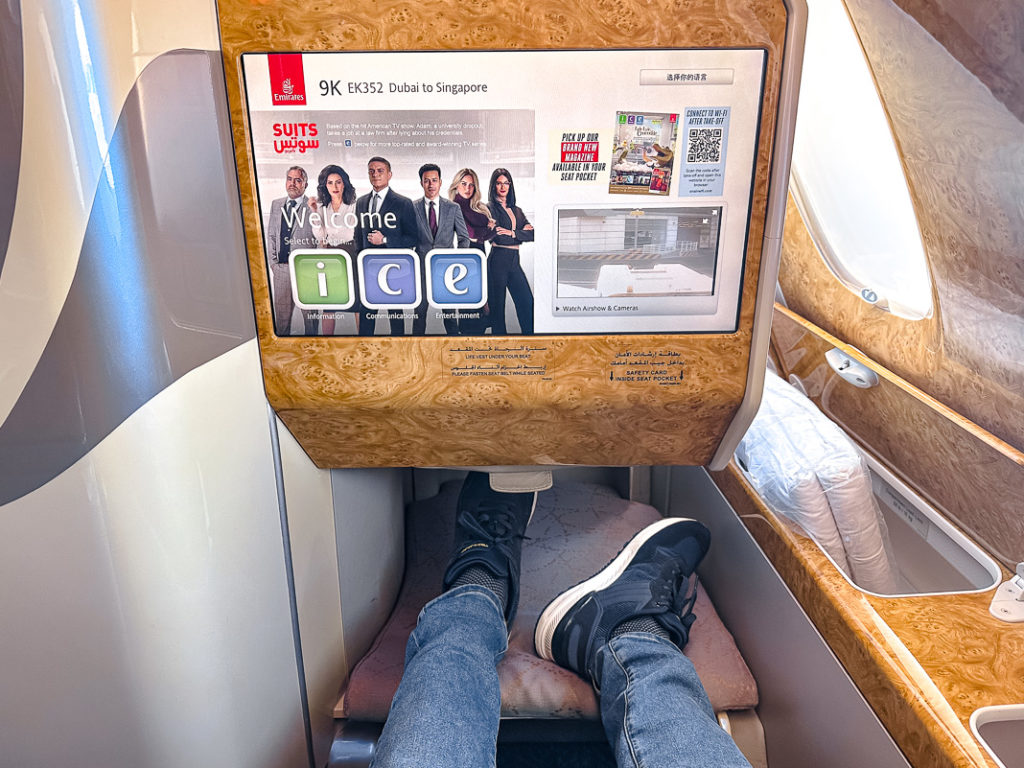 Emirates A380 - Classe Affaires