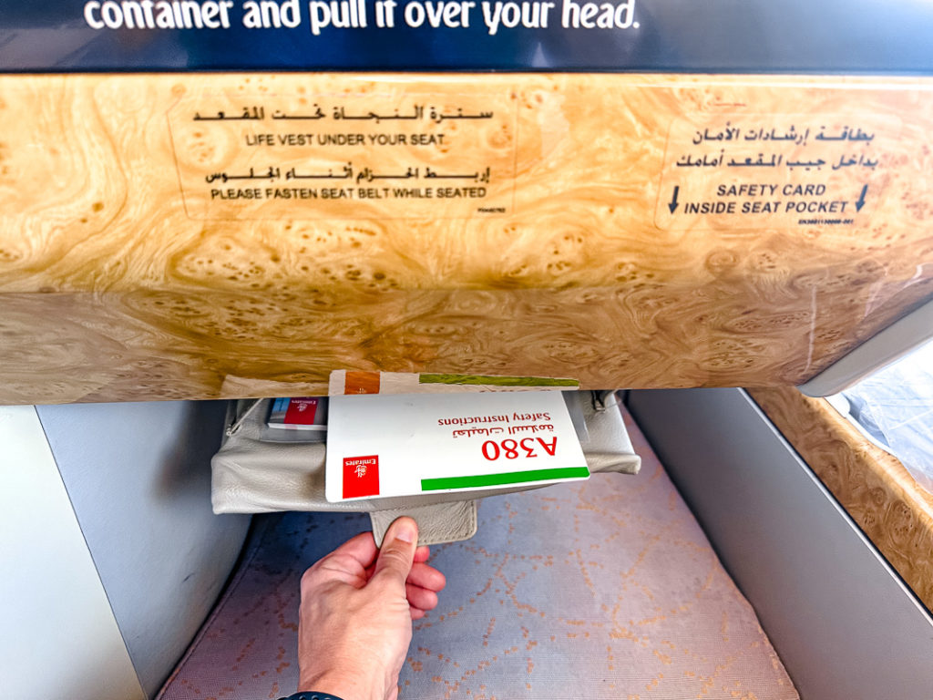 Emirates A380 - Classe Affaires