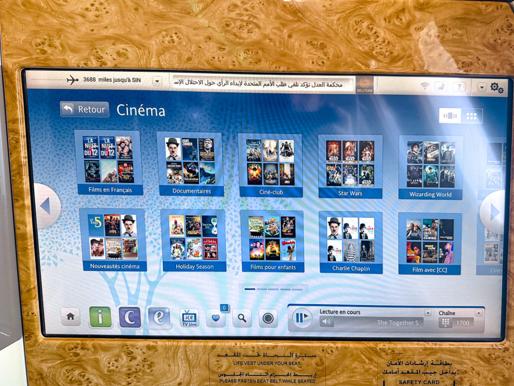 Emirates A380 - Classe Affaires