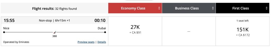 Emireates first nice a380 aeroplan appareil