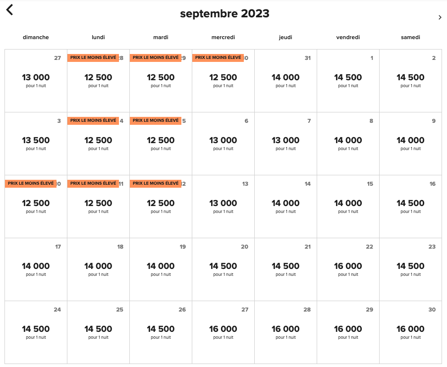 Le meridien n fis tarifs mb