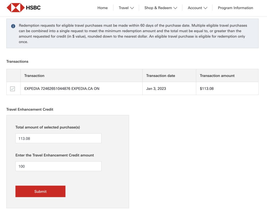 expedia hsbc 2023 fr