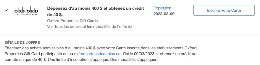 Offre cartes cadeaux oxford fr