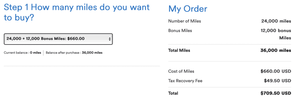 Alaska MP – Buying Miles