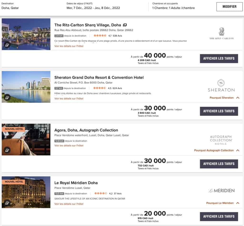 Hotels qatar coupe du monde